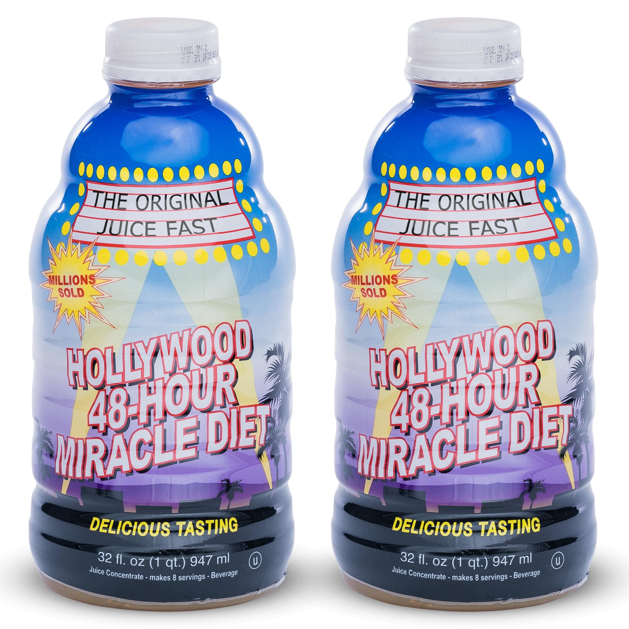 Hollywood Diet 48-hour cleanse bottle for convenient wellness support and daily hydration.