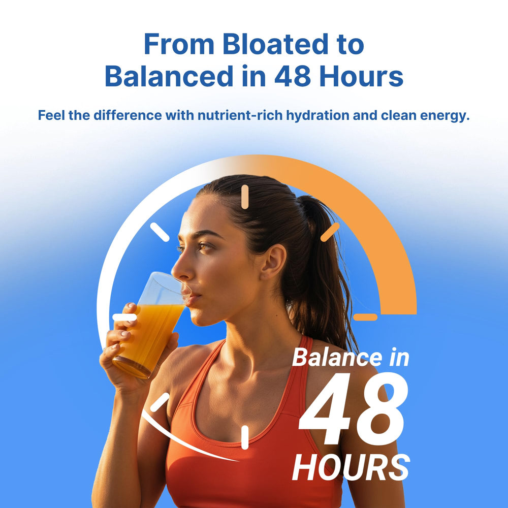 Hollywood Diet glass with water emphasizes hydration during the program.
