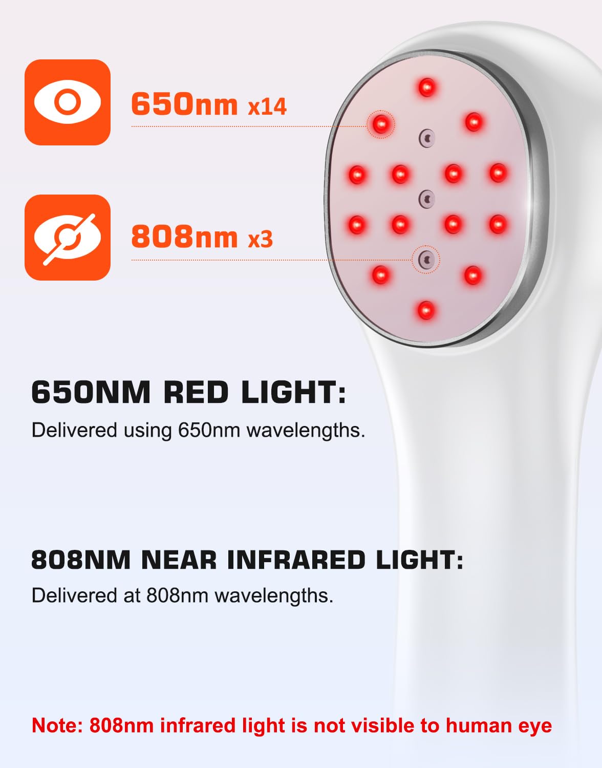 Holsn ergonomic, lightweight body for comfortable targeted treatment.