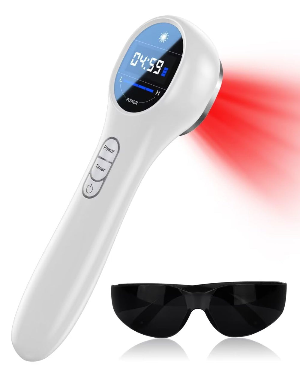 Holsn red light therapy device front view, ideal for simple at-home sessions.