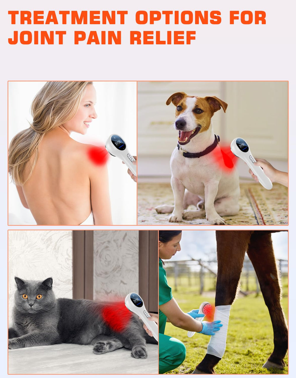 Holsn device used for pets at home, under supervision.