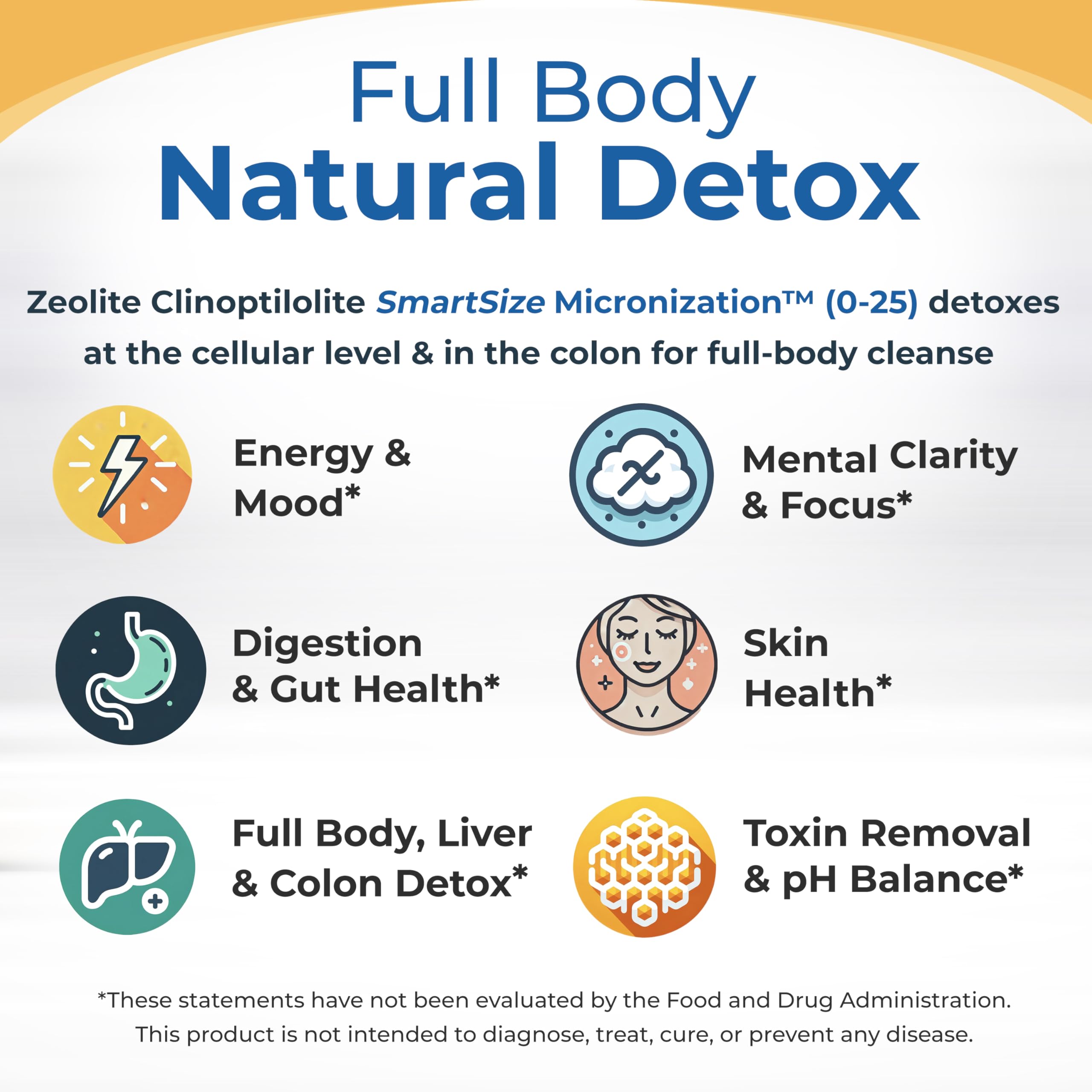 HolyLand Zeolite micronized-particles highlight fine texture for gentle cleansing.