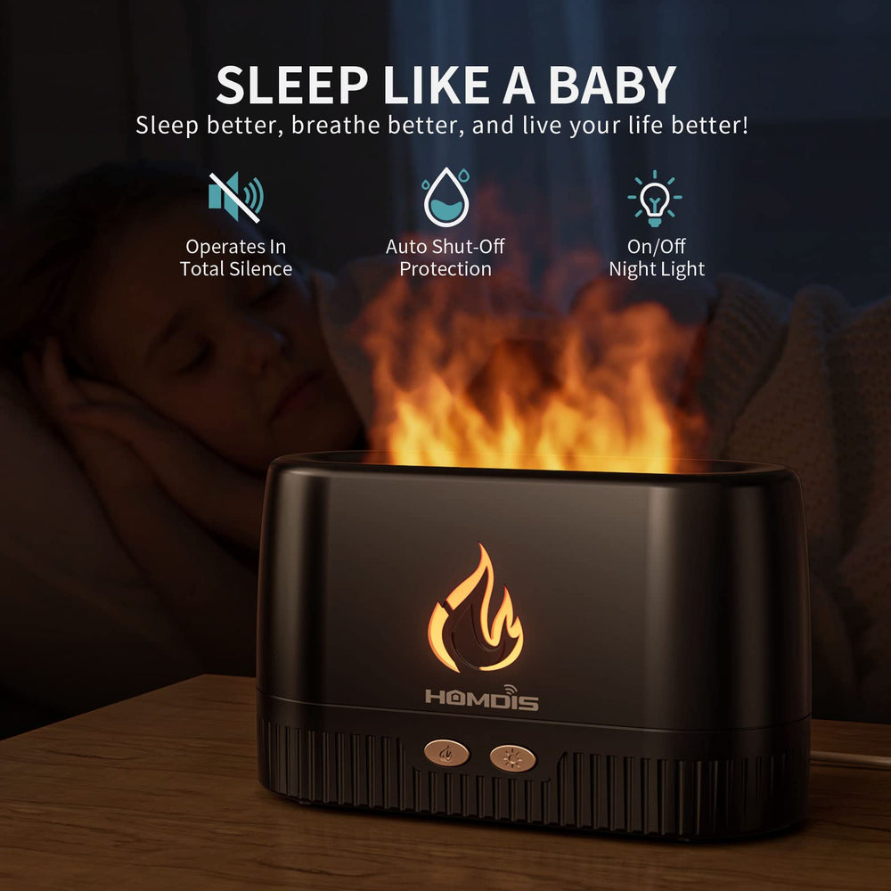 HOMDIS quiet aromatherapy diffuser operates with minimal noise.