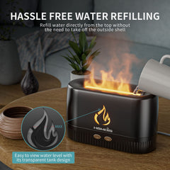 HOMDIS diffuser top-fill design enables easy water refills.
