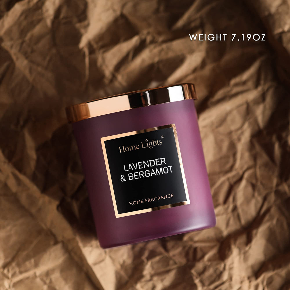 Home Lights aromatherapy candle provides a relaxing fragrance for any room