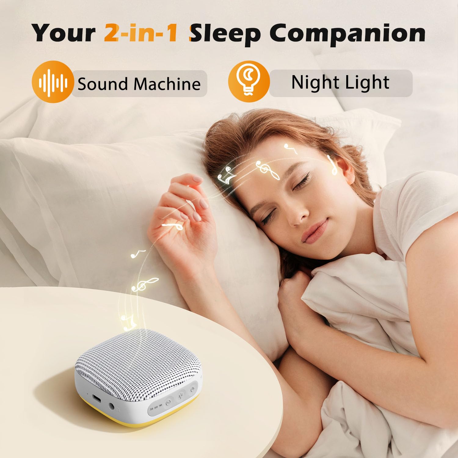 HOMEBEST amber breathing night light adds warm ambience before sleep