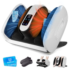 HomeCare Foot Massager with heat and ice therapy delivering relaxing warmth for tired feet