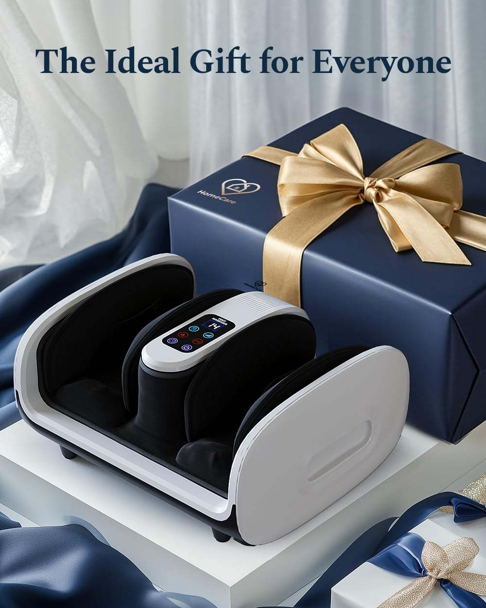 HomeCare Foot Massager LCD panel for simple control and session setup