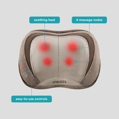 HoMedics lumbar massage targets lower spine comfort and relaxation.