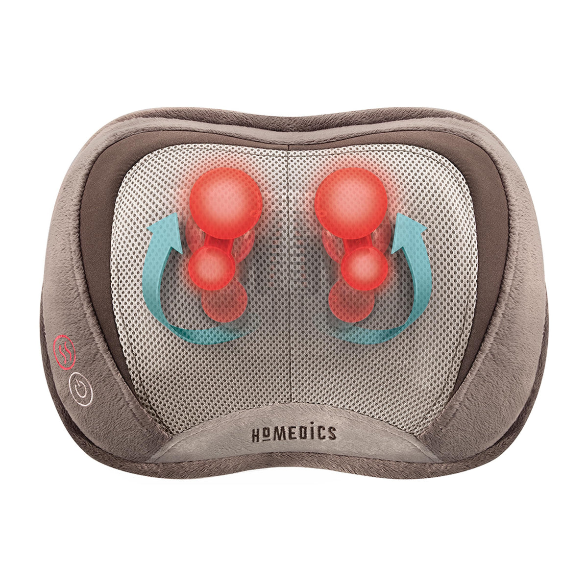 HoMedics 3D Shiatsu Pillow targets neck tension with deep kneading massage.