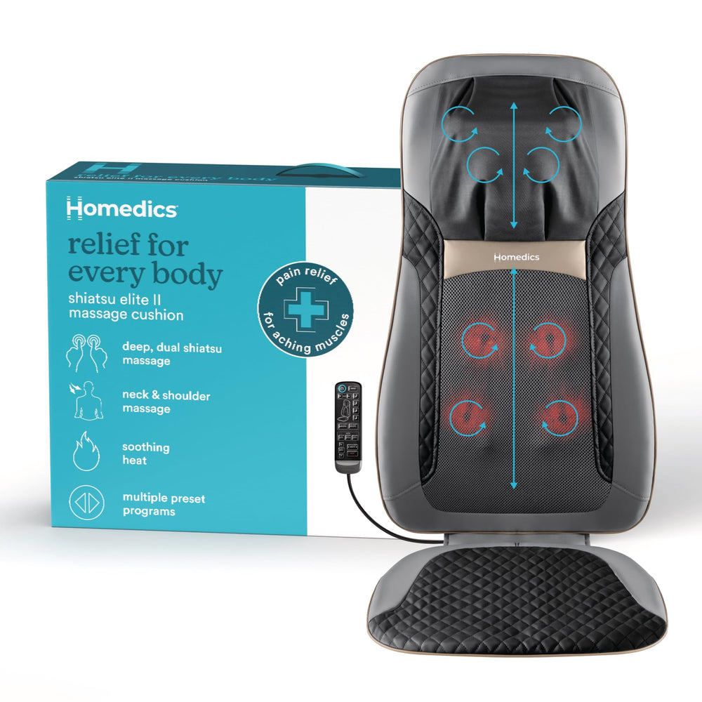 HoMedics back massager cushion with heat for at home relaxation
