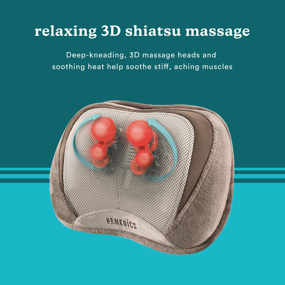 HoMedics integrated controls stay within reach for easy adjustments.