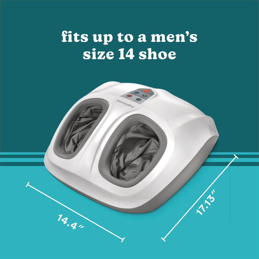 Homedics foot massager fits up to men's size 14