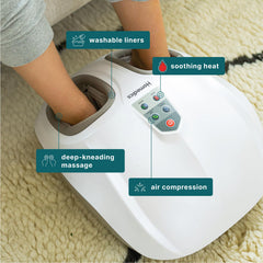 Homedics foot massager with soothing heat for warm comfort