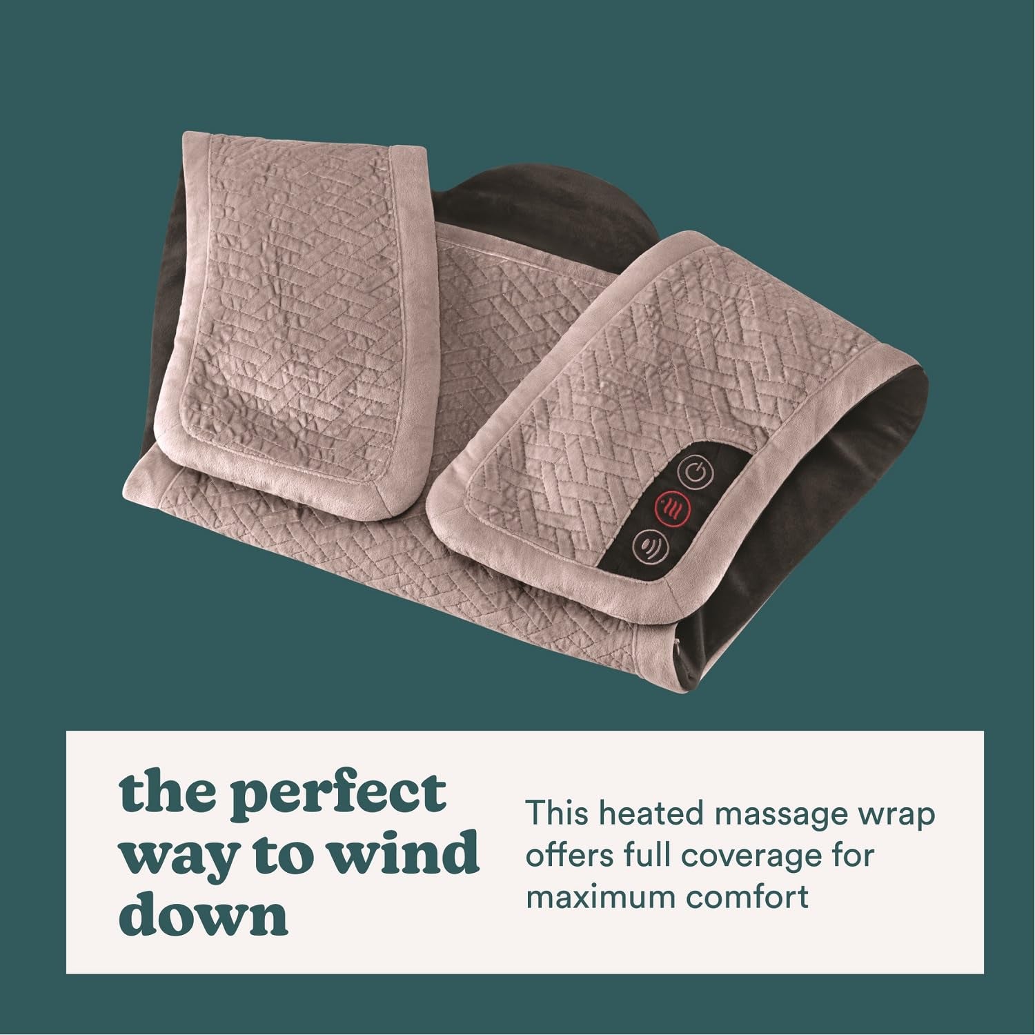 Homedics plush fabric close-up shows luxurious softness