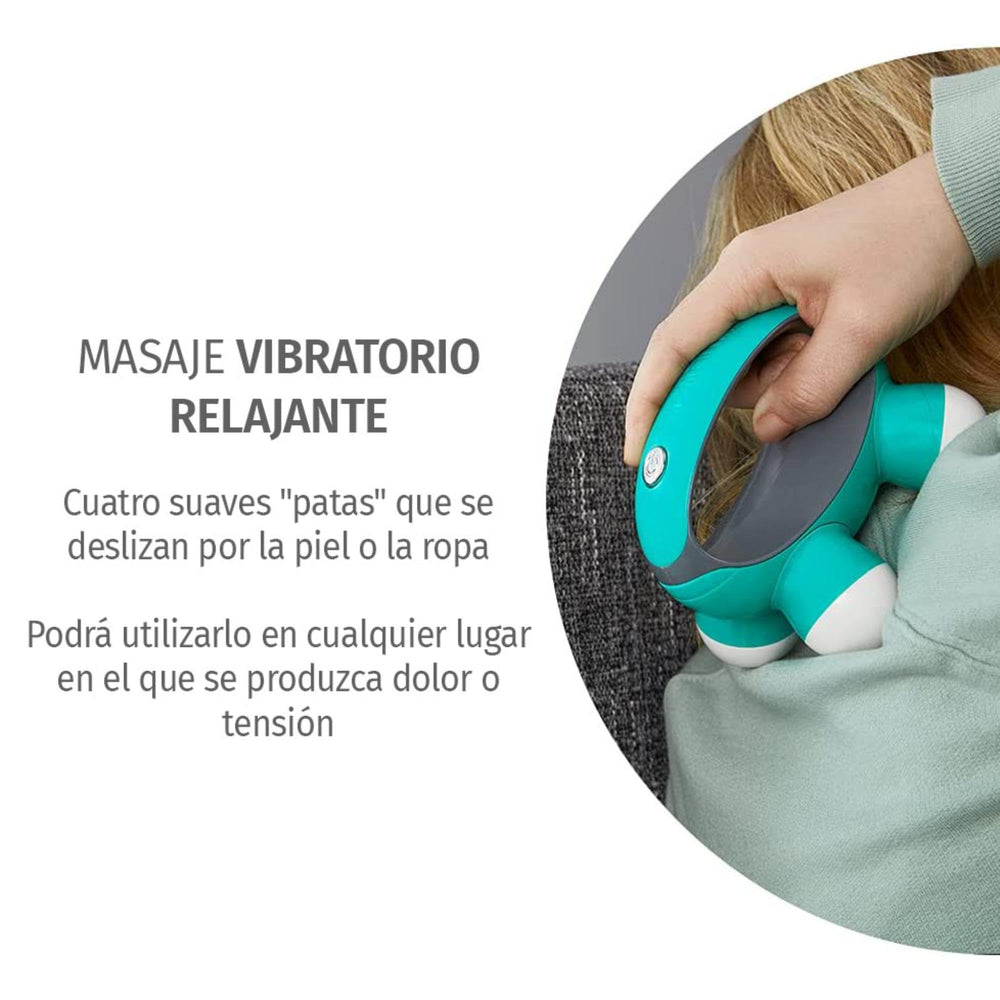 HoMedics Quatro Mini diseño resistente en plástico duradero para viaje
