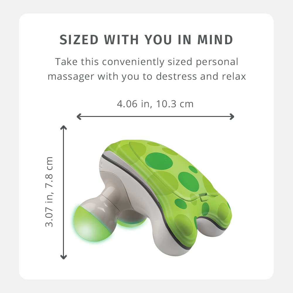 Blue variant of HoMedics Ribbit massager for a calming look