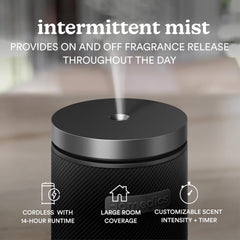 Homedics SereneScent diffuser battery indicator shows cordless operation
