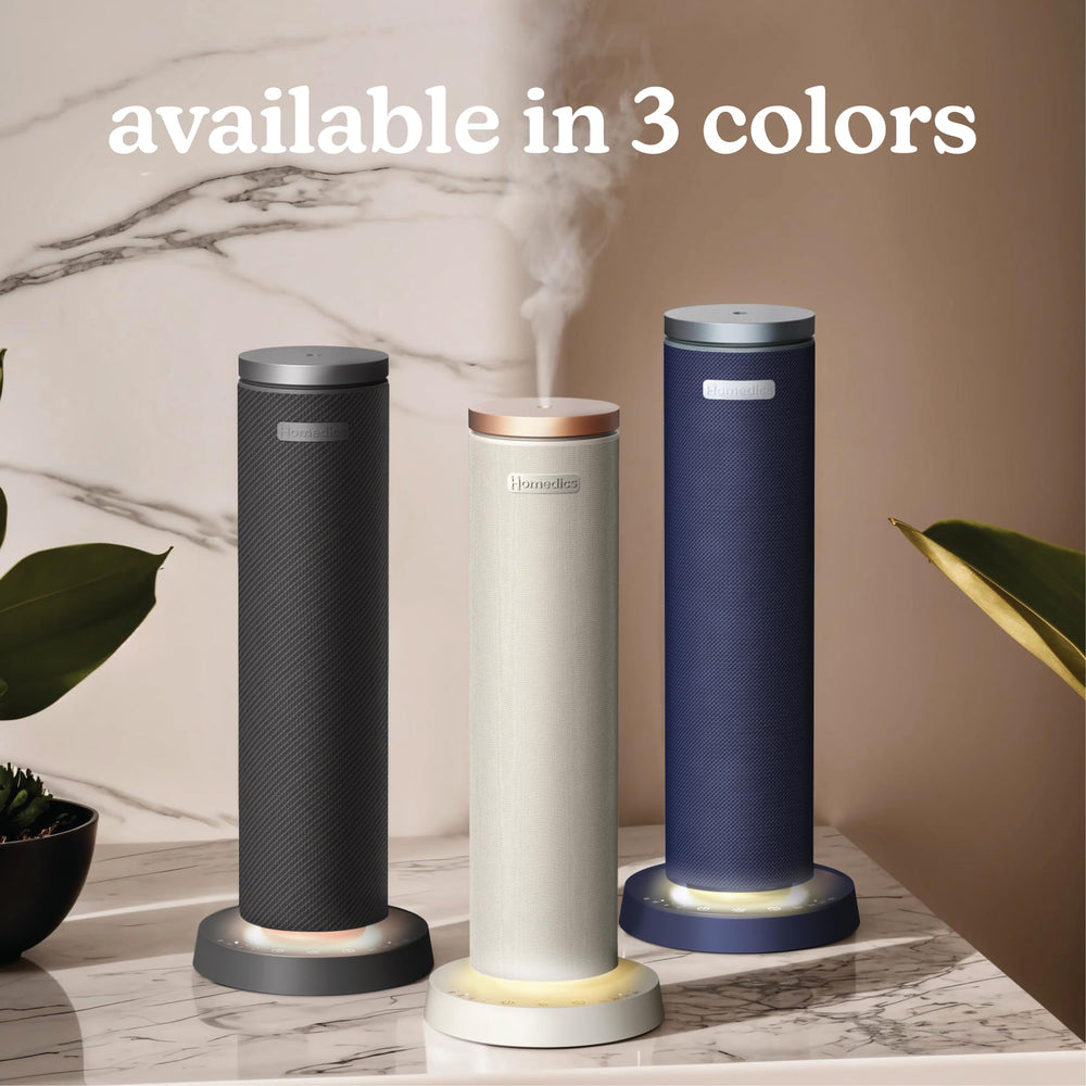 Homedics SereneScent diffuser in black enhances contemporary decor