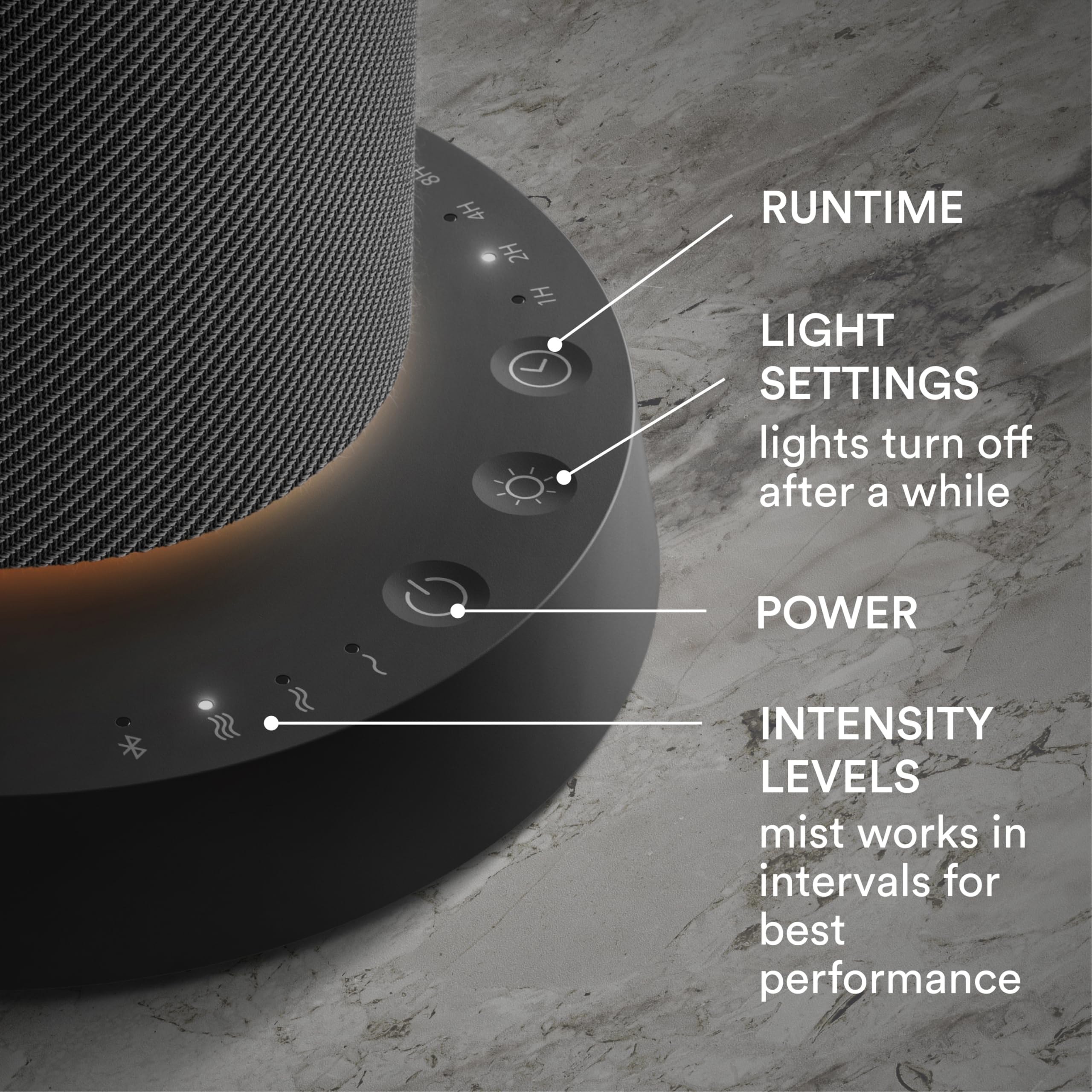 Homedics SereneScent diffuser USB-C charging enables long cordless use