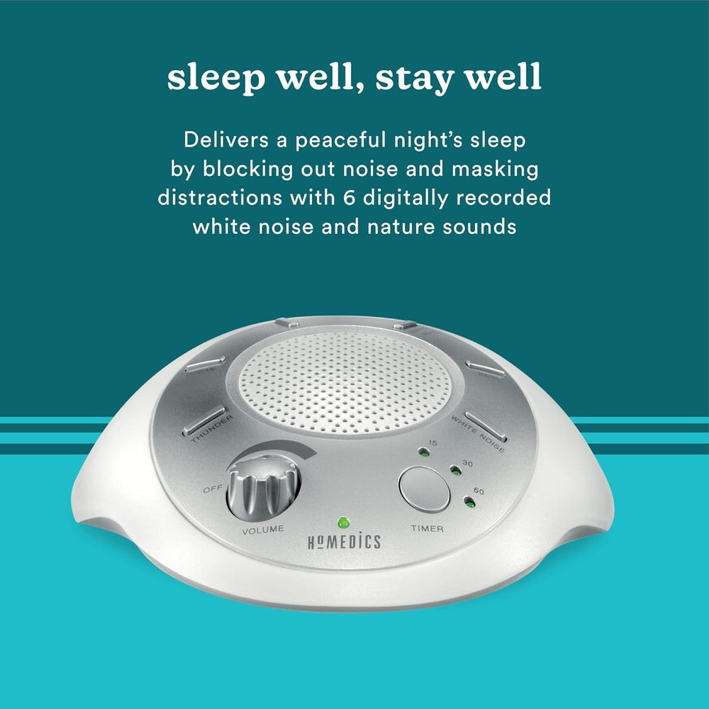 Homedics SoundSleep auto-off timer demonstrates flexible duration