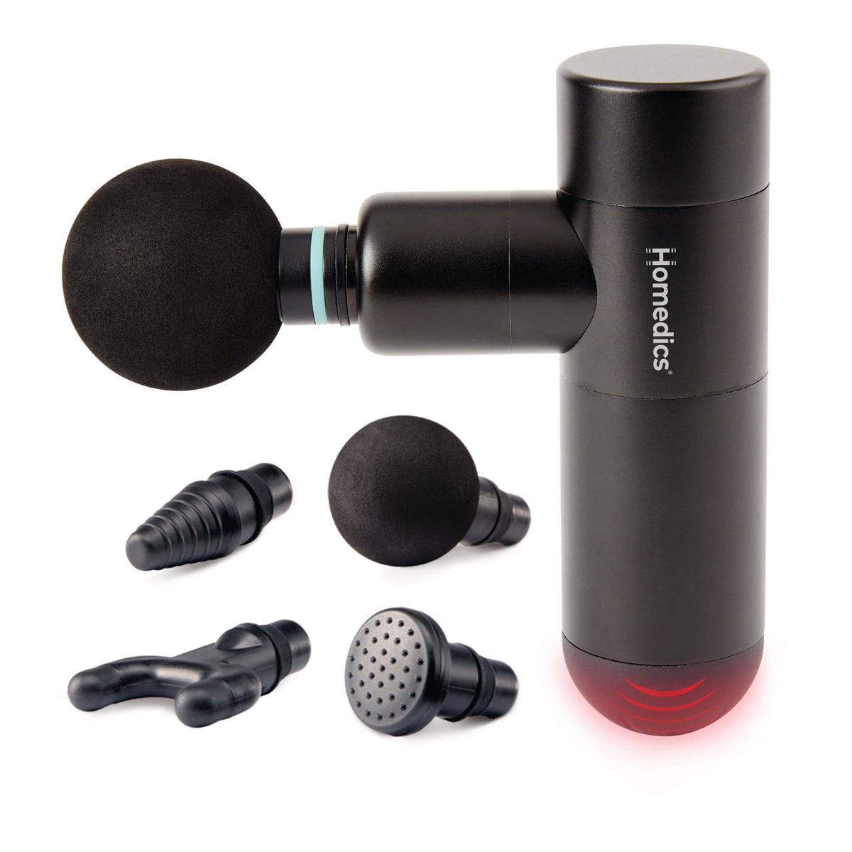 HoMedics Therapist Select Compact Percussion Massager front view for targeted muscle relief