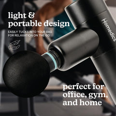 HoMedics compact massager with rechargeable battery for cordless portability
