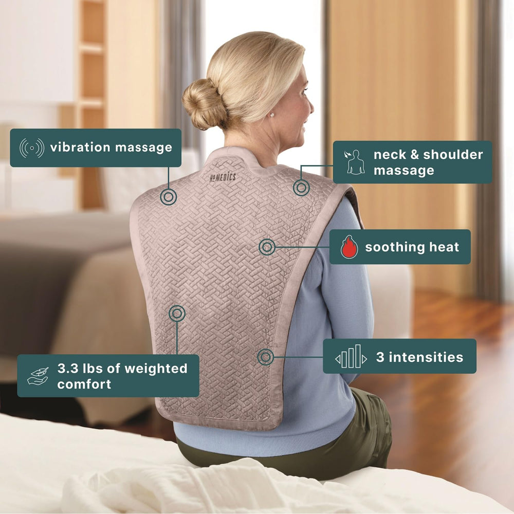 Homedics two-speed control panel for customizable massage intensity