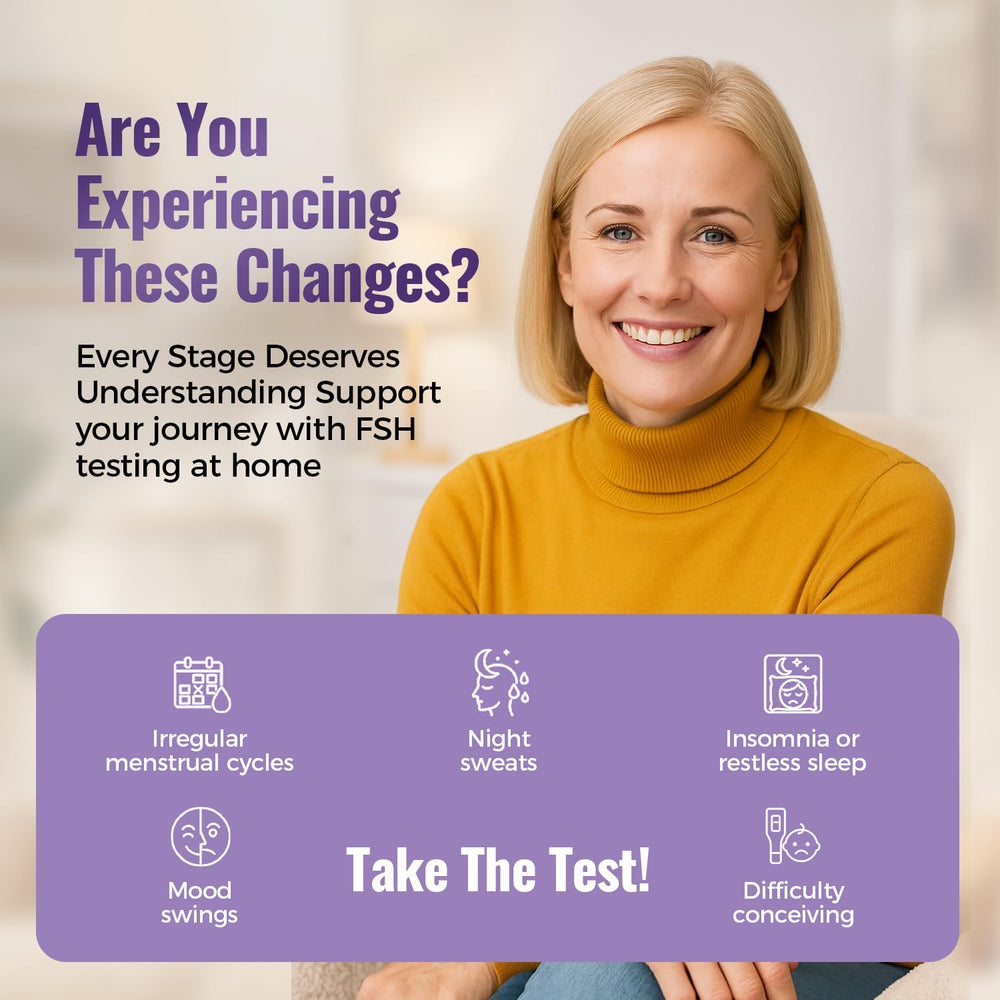 HOMEDSUN FSH test strip showing results for easy interpretation at home.