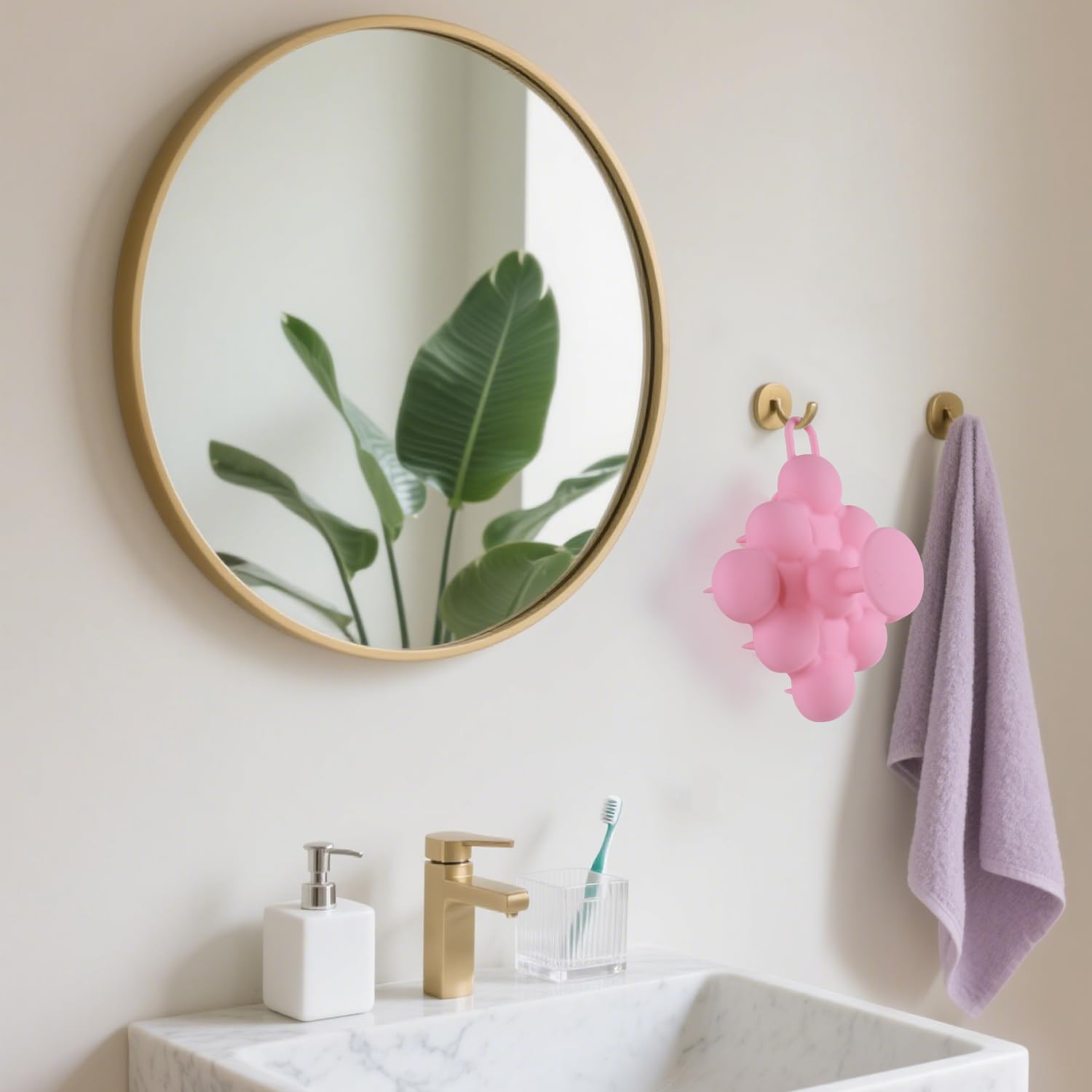 Homeija pink brush after wash adds shine and smoothness