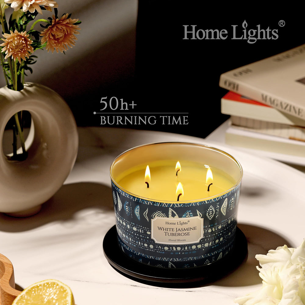 Home Lights aromatherapy-inspired scent enhances mood during home spa nights.