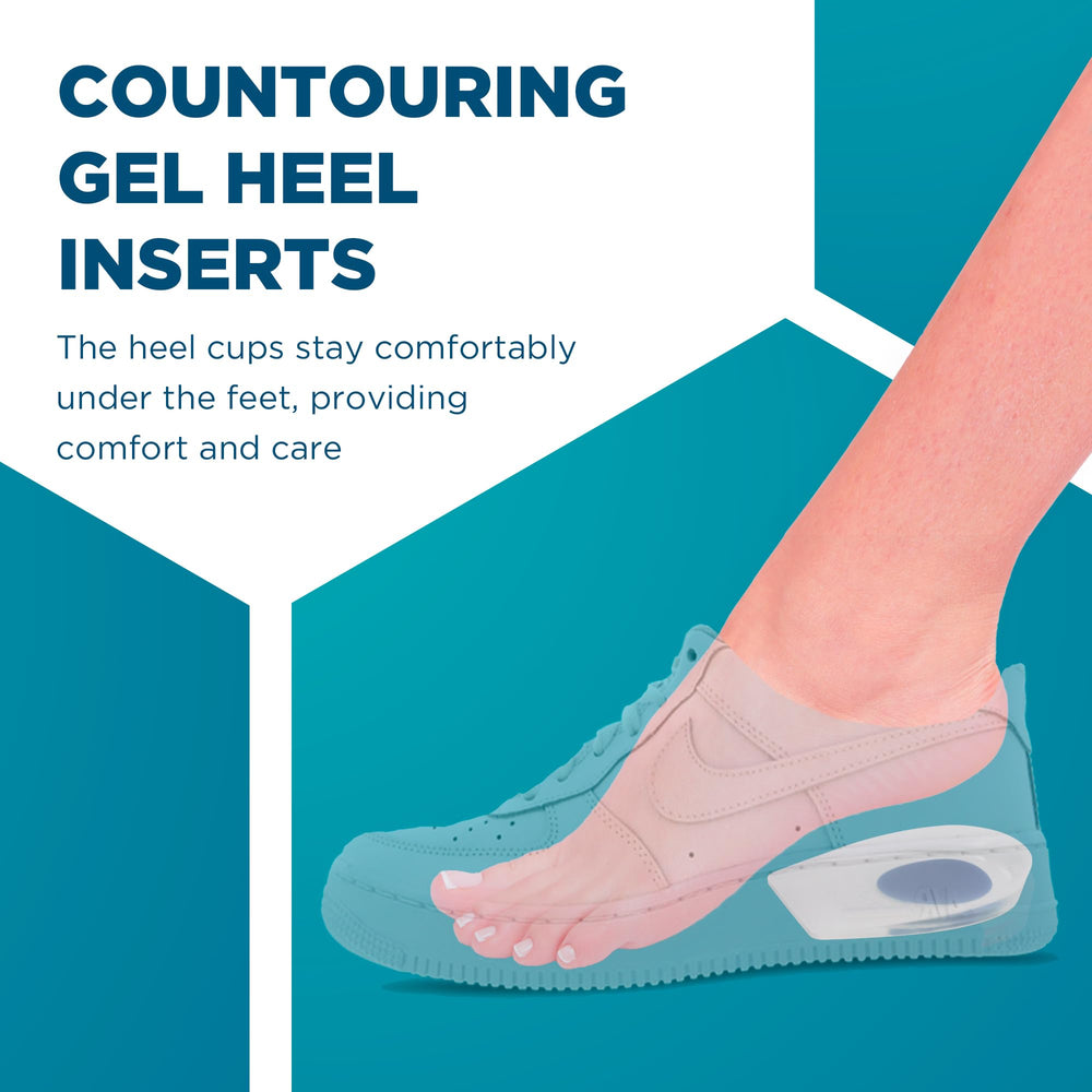 Easy to clean Homergy heel cups for ongoing care and reuse