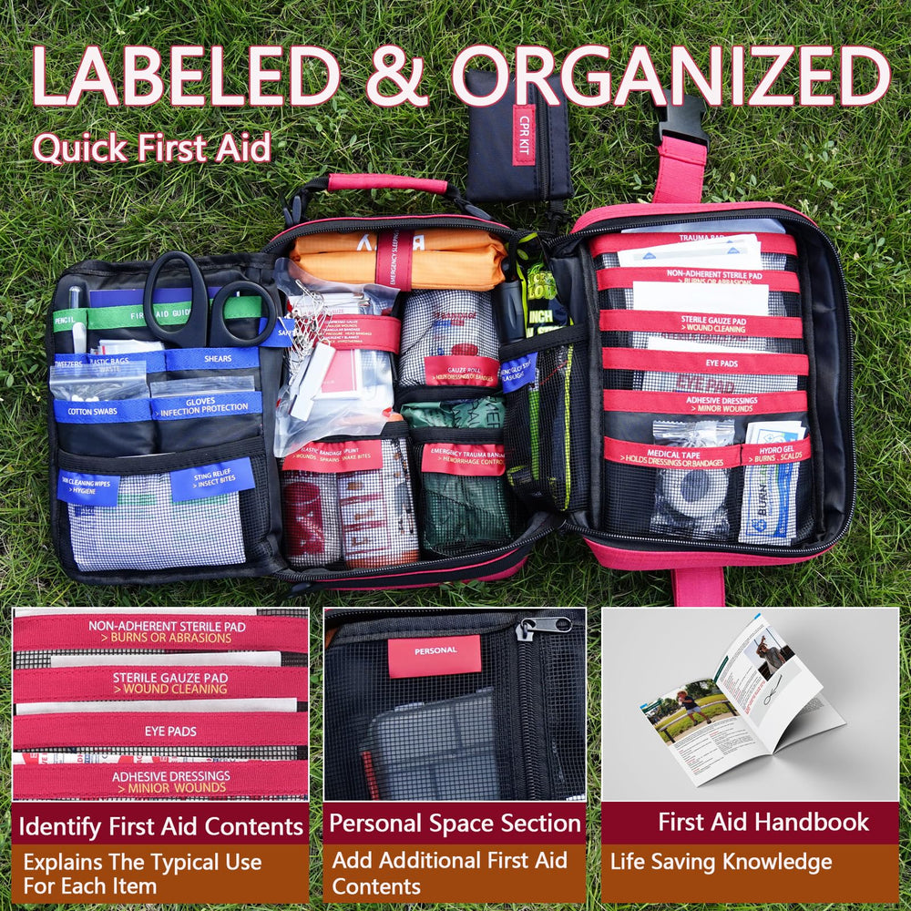 Homestockplus trauma kit non-vented chest seal for wound management during incidents
