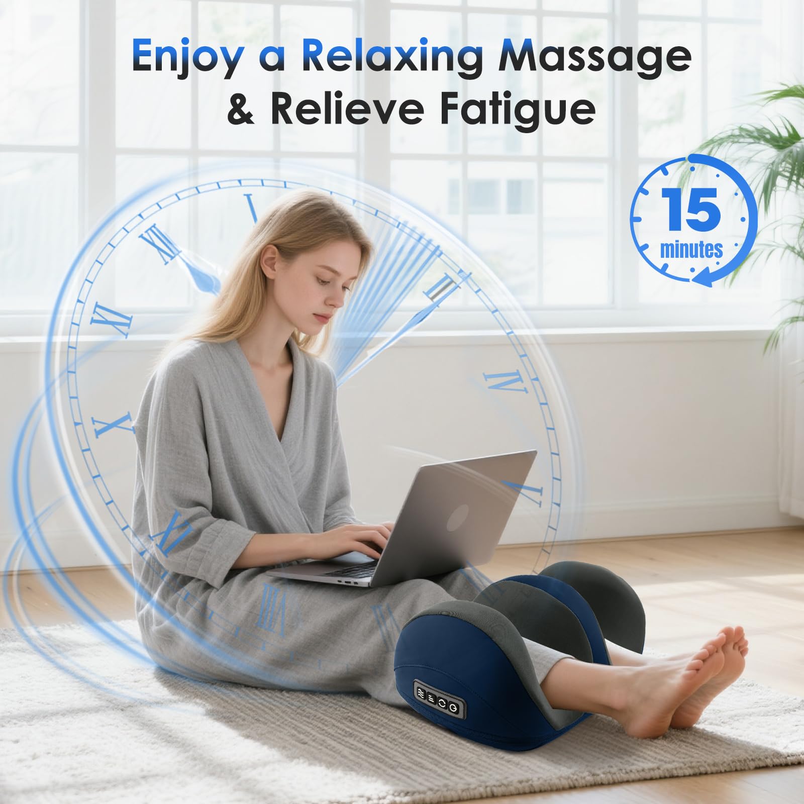 Homesy massager auto-shutdown after 15 minutes for safe use
