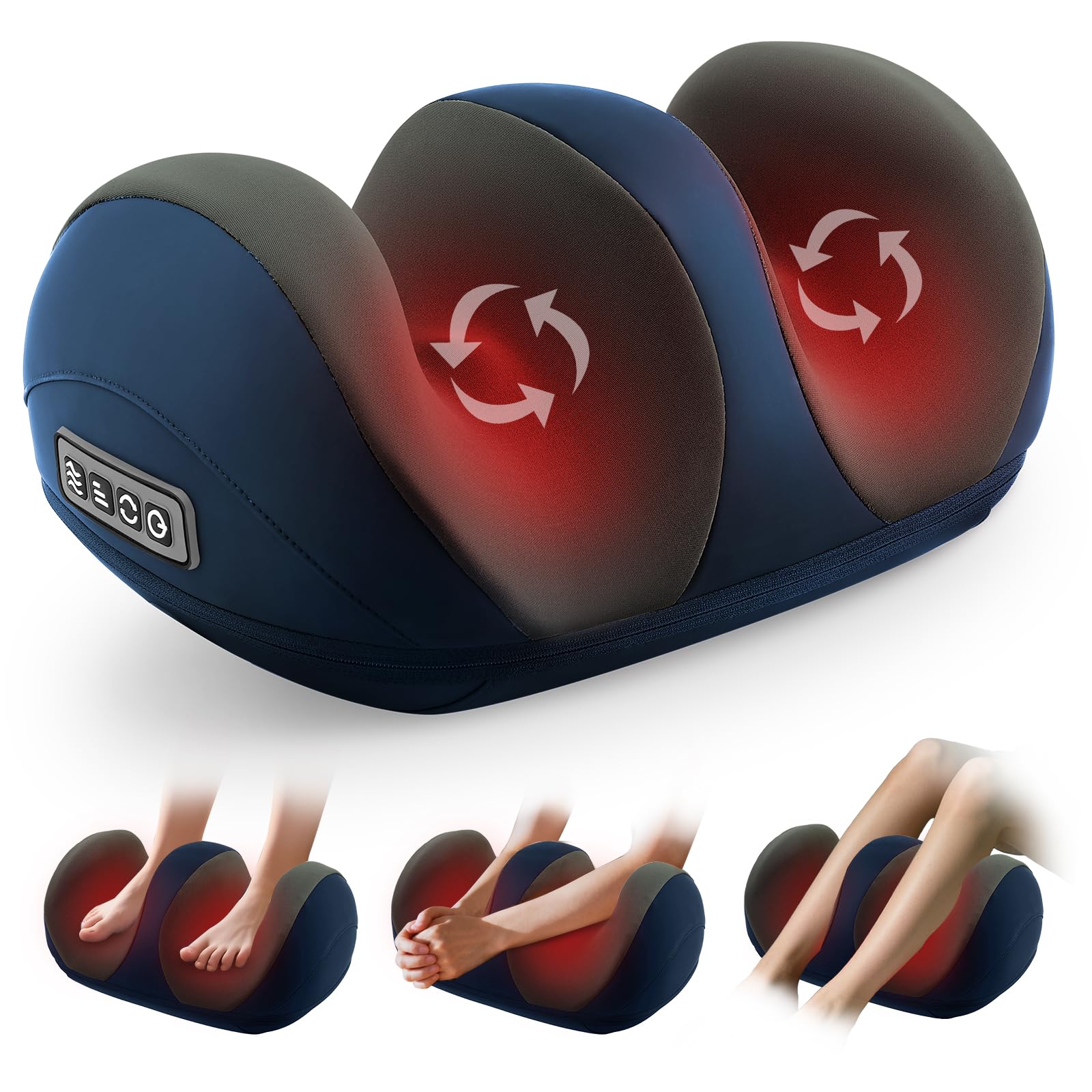 Homesy foot massager with heat function delivers warm, relaxing sessions at home