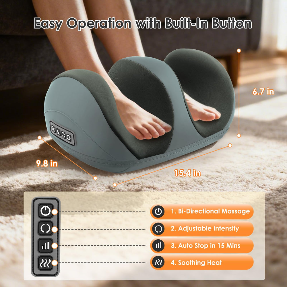 Homesy massager in use beside TV for effortless relaxation.