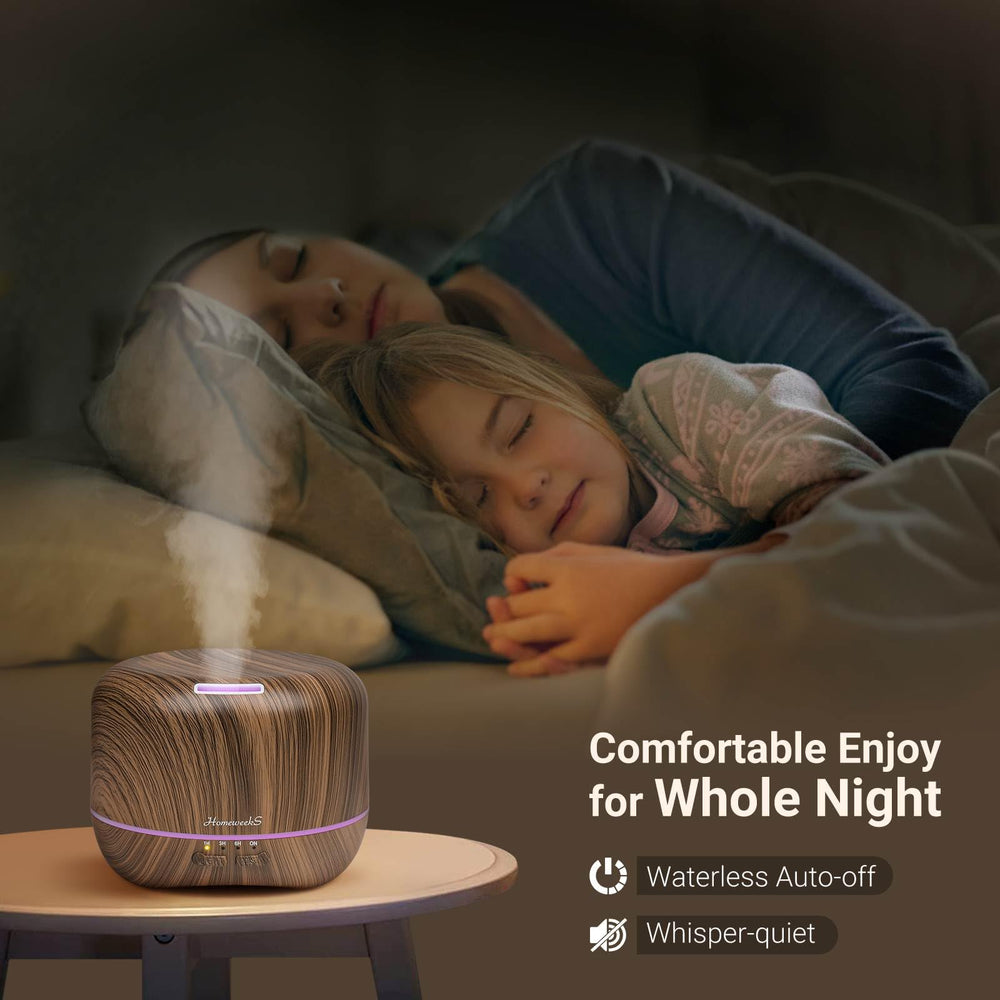 Homeweeks diffuser with a 300 ml water tank ready for use