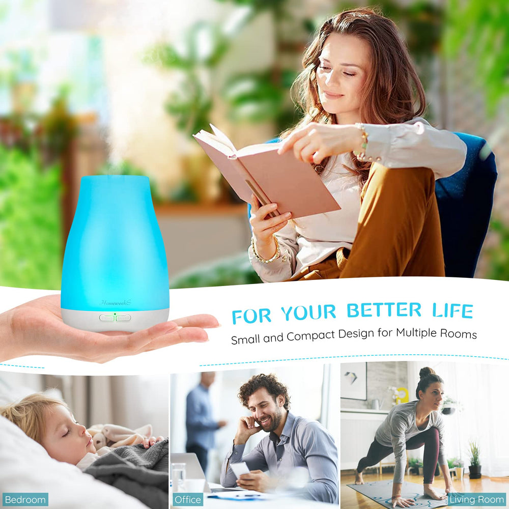 Homeweeks diffuser compact travel design for on‑the‑go use