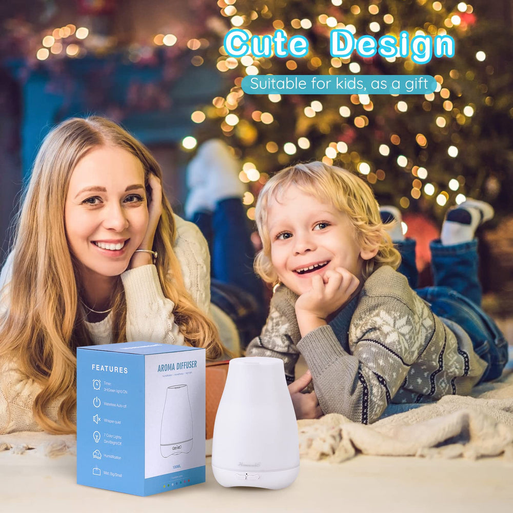 Homeweeks diffuser packaging includes diffuser and simple setup notes