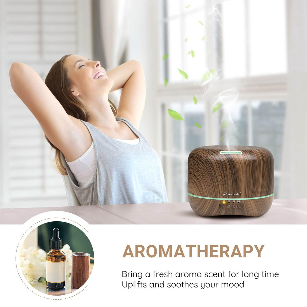Quiet ultrasonic Homeweeks diffuser in operation