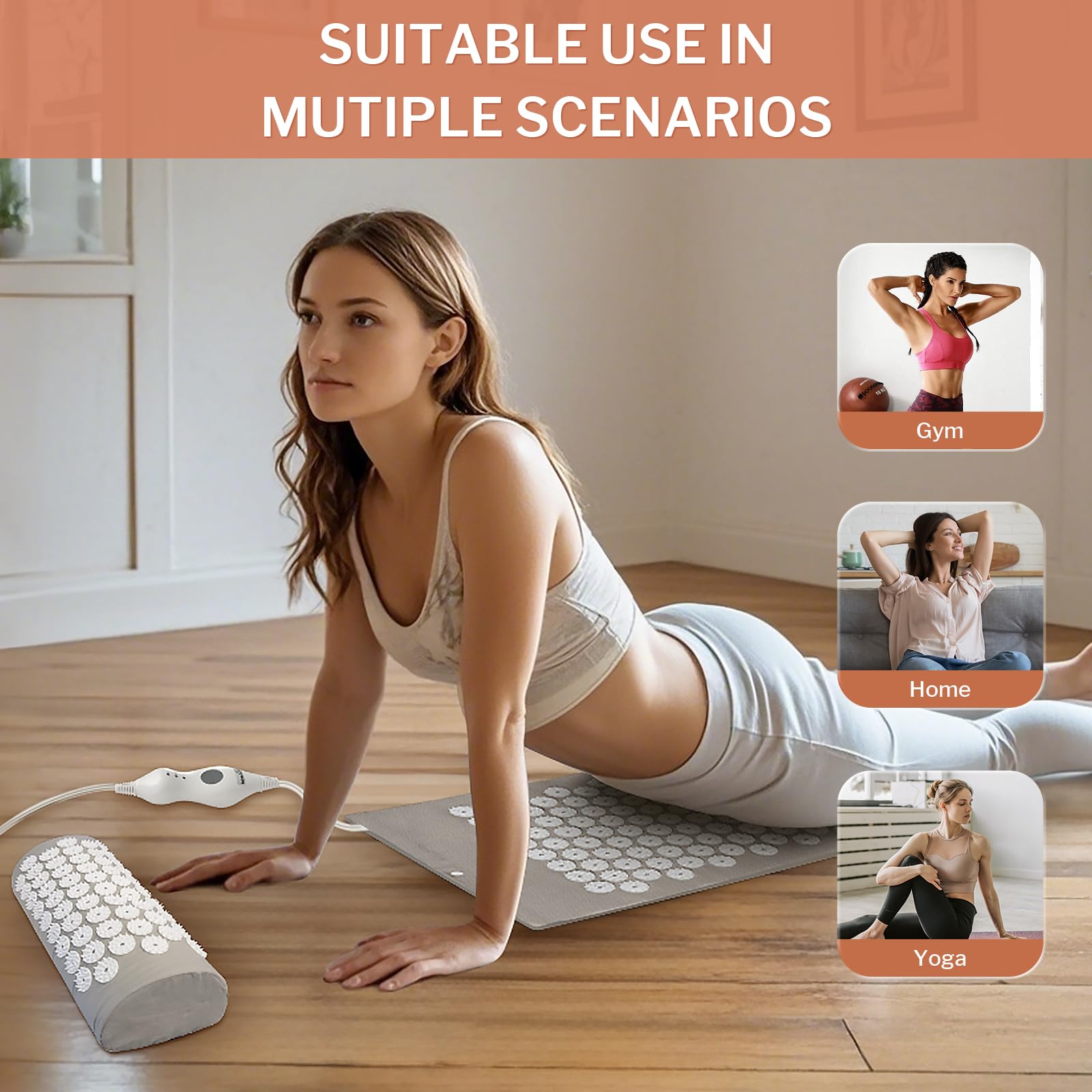 HOMLYNS detachable 118-inch cord enables flexible placement.