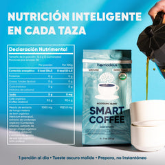 HOMODEUS mushroom coffee with Chaga and Cordyceps supporting daily stamina.