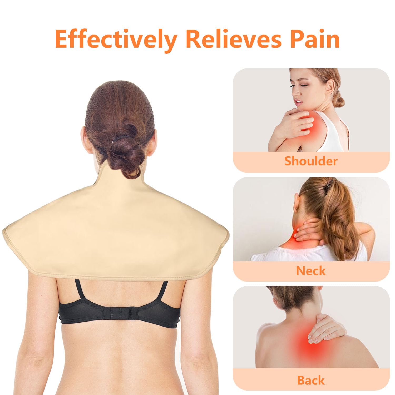 HOMPPICK castor oil pack breast wrap for targeted coverage
