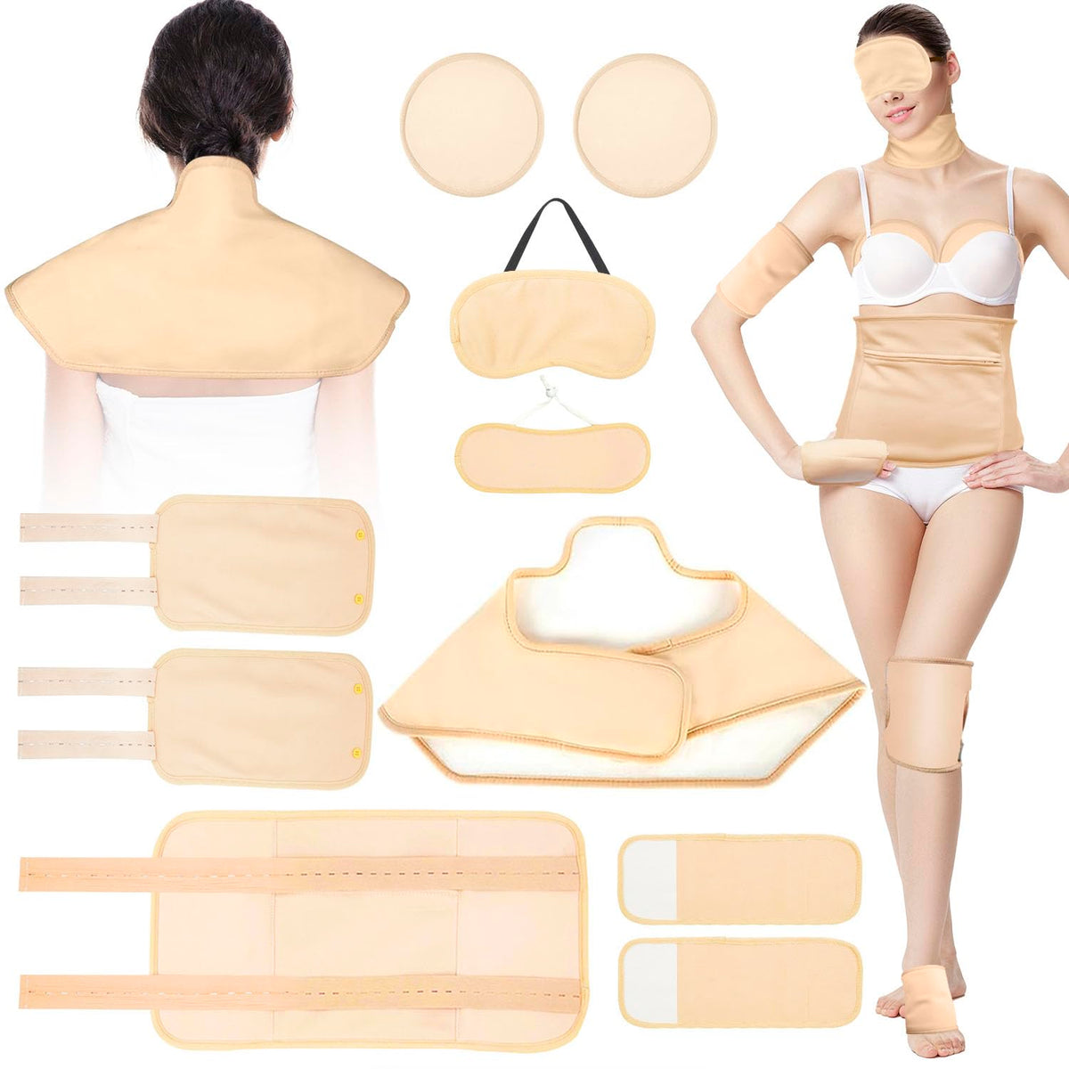 HOMPPICK castor oil pack eye wrap for soothing relaxation