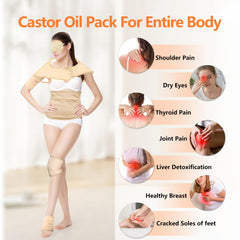 HOMPPICK castor oil pack shoulder-back wrap relieves tension