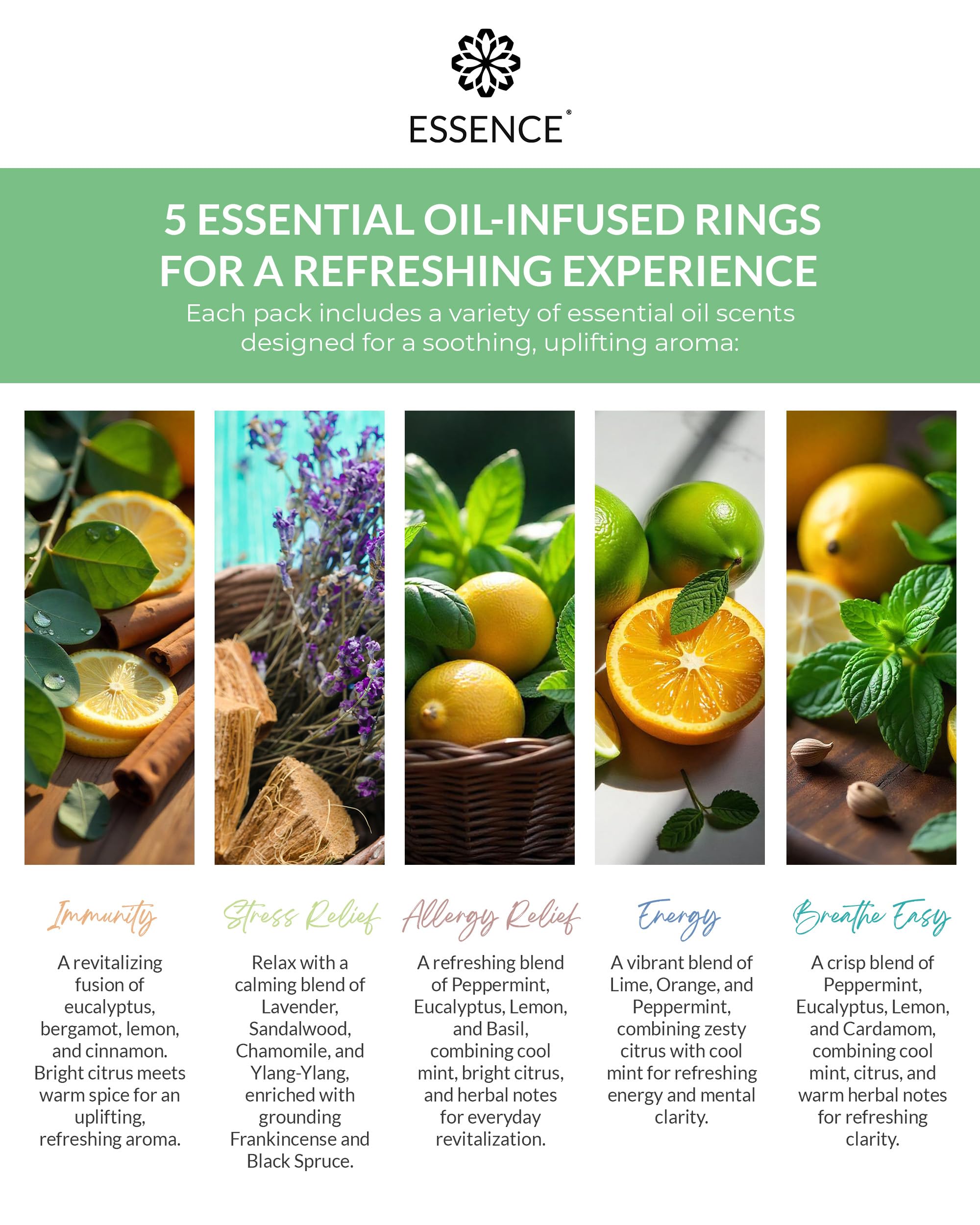 HONÉ Essence immunity-blend diffuser ring supports everyday resilience