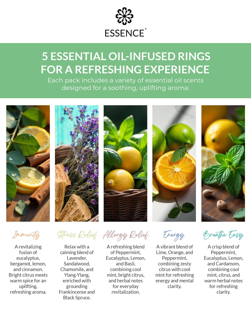 HONÉ Essence immunity-blend diffuser ring supports everyday resilience