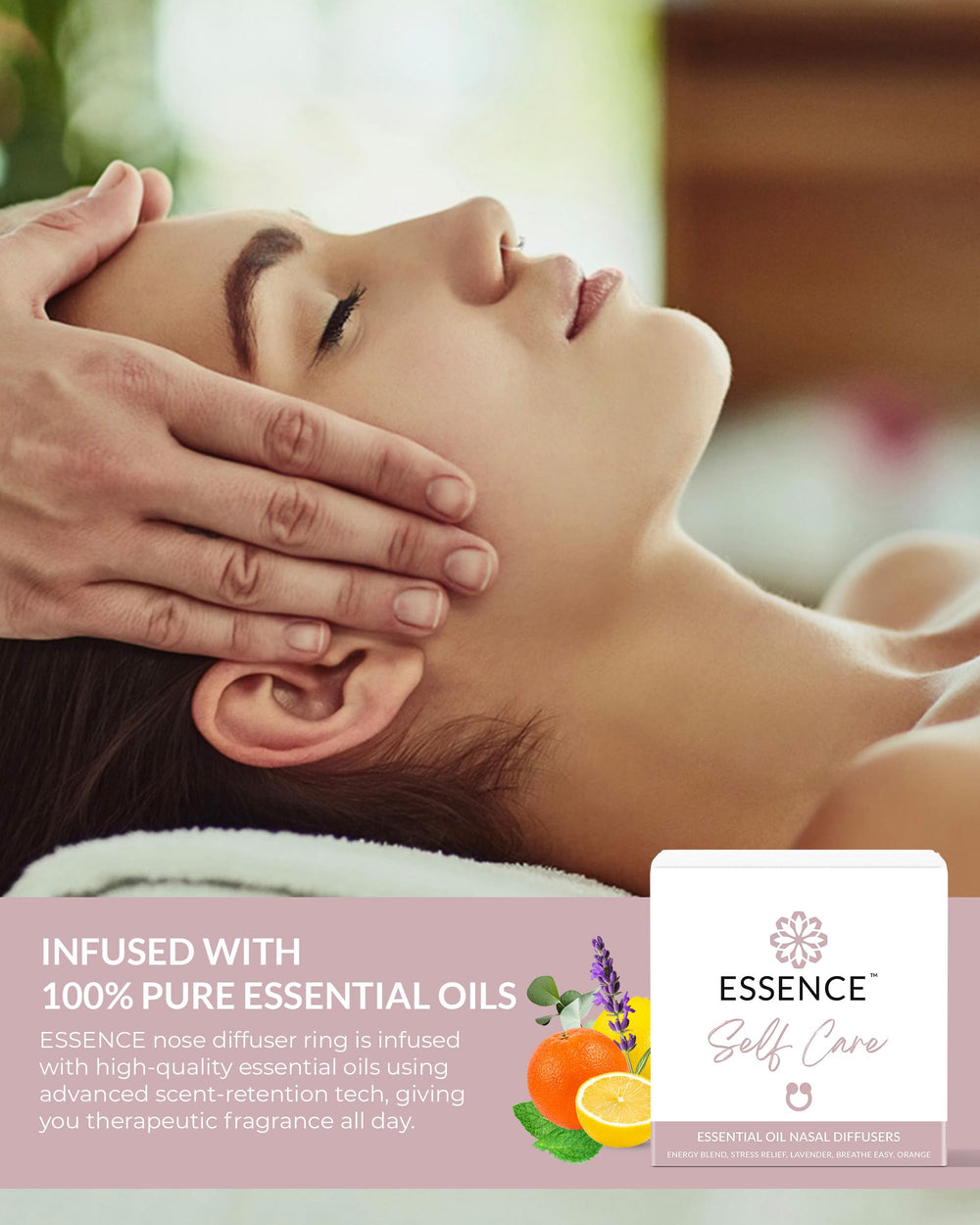 HONÉ Essence breathe easy diffuser ring supports easy, refreshed breathing.