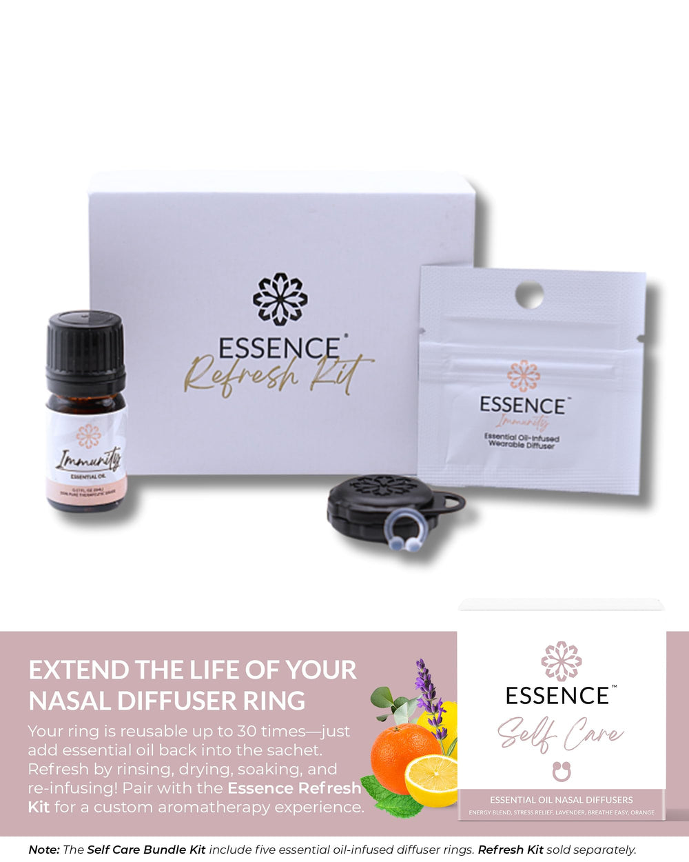 HONÉ Essence travel compact nasal diffuser ring for on the go.
