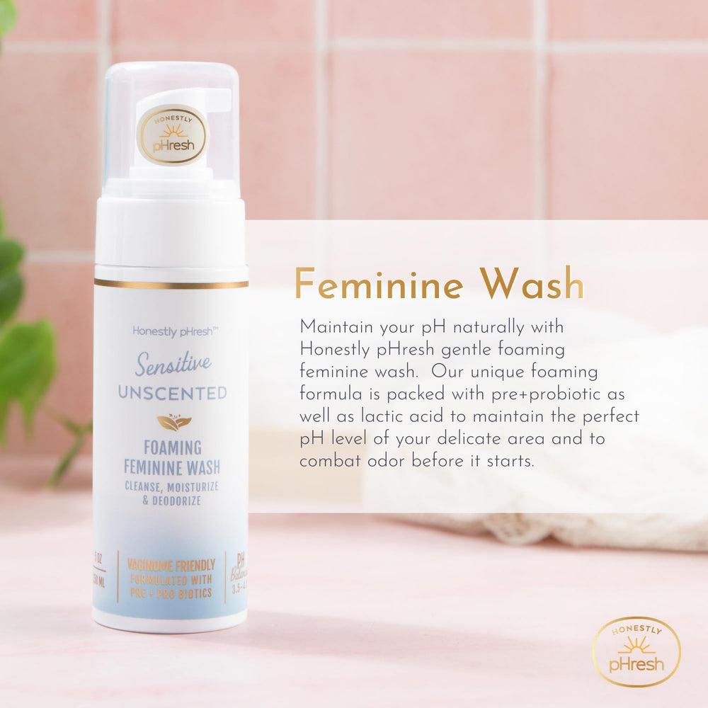 Honestly pHresh rose bergamot scent bottle adds floral freshness daily